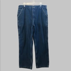 Carhartt Flannel Lined Relaxed Fit Carpenter Jeans
